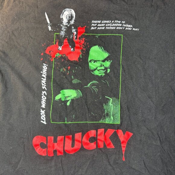 Vintage Chucky Black Graphic T - Picture 2 of 5